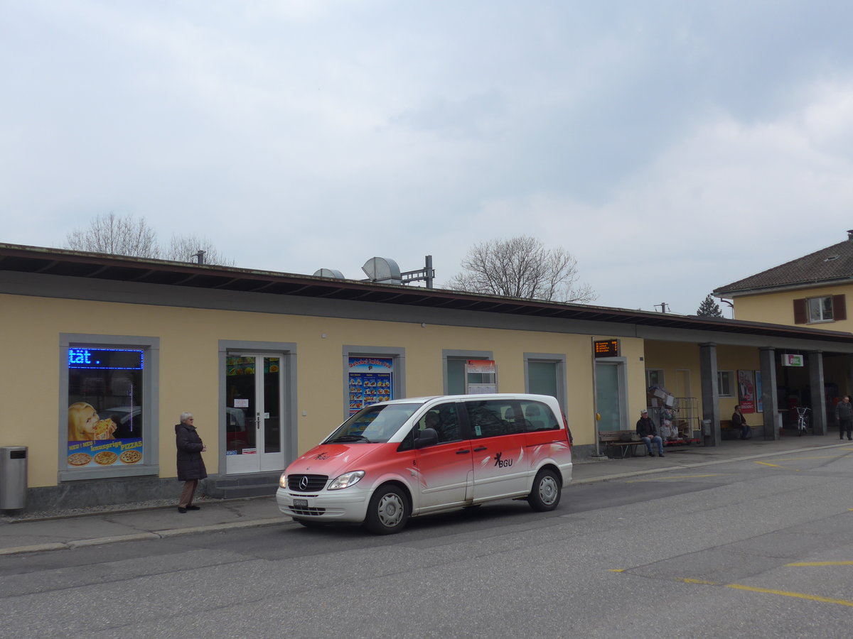(189'646) - BGU Grenchen - Nr. 6/SO 132'076 - Mercedes am 26. M�rz 2018 beim Bahnhof Grenchen S�d