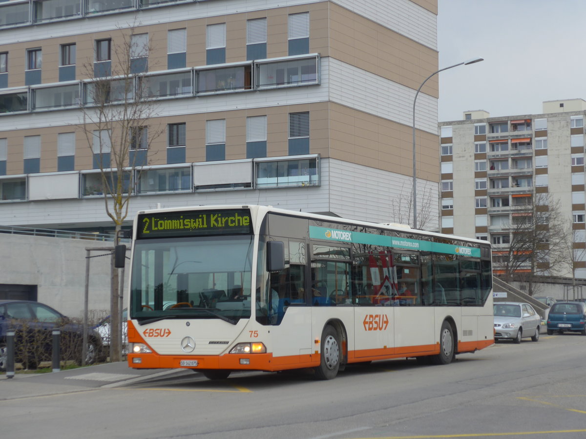 (189'652) - BSU Solothurn - Nr. 75/SO 142'075 - Mercedes am 26. M�rz 2018 beim Bahnhof Bellach