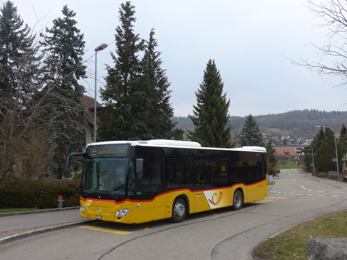 (189'685) - Volkart, Schleinikon - Nr. 333/ZH 471'205 - Mercedes am 26. M�rz 2018 beim Bahnhof Sch�fflinsdorf-Oberweningen