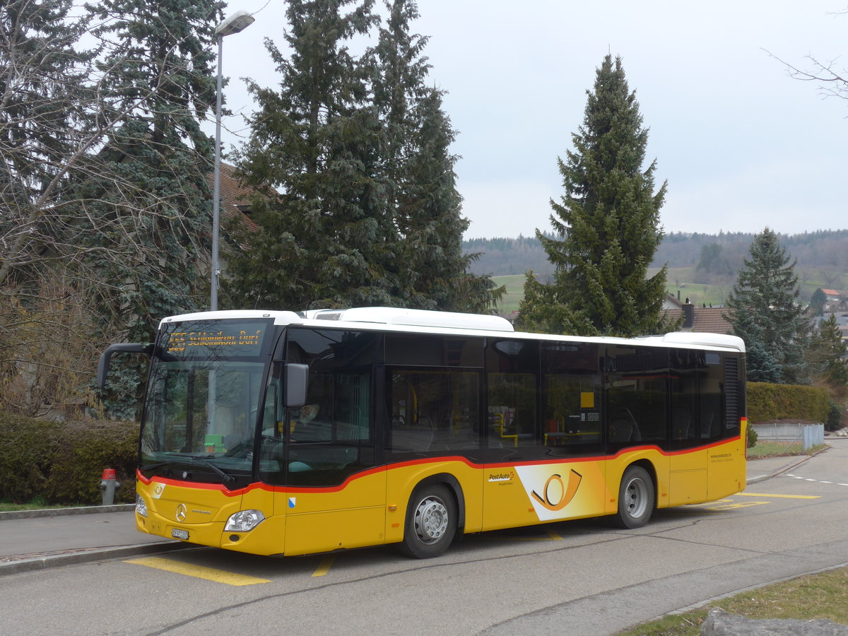(189'686) - Volkart, Schleinikon - Nr. 333/ZH 471'205 - Mercedes am 26. M�rz 2018 beim Bahnhof Sch�fflinsdorf-Oberweningen