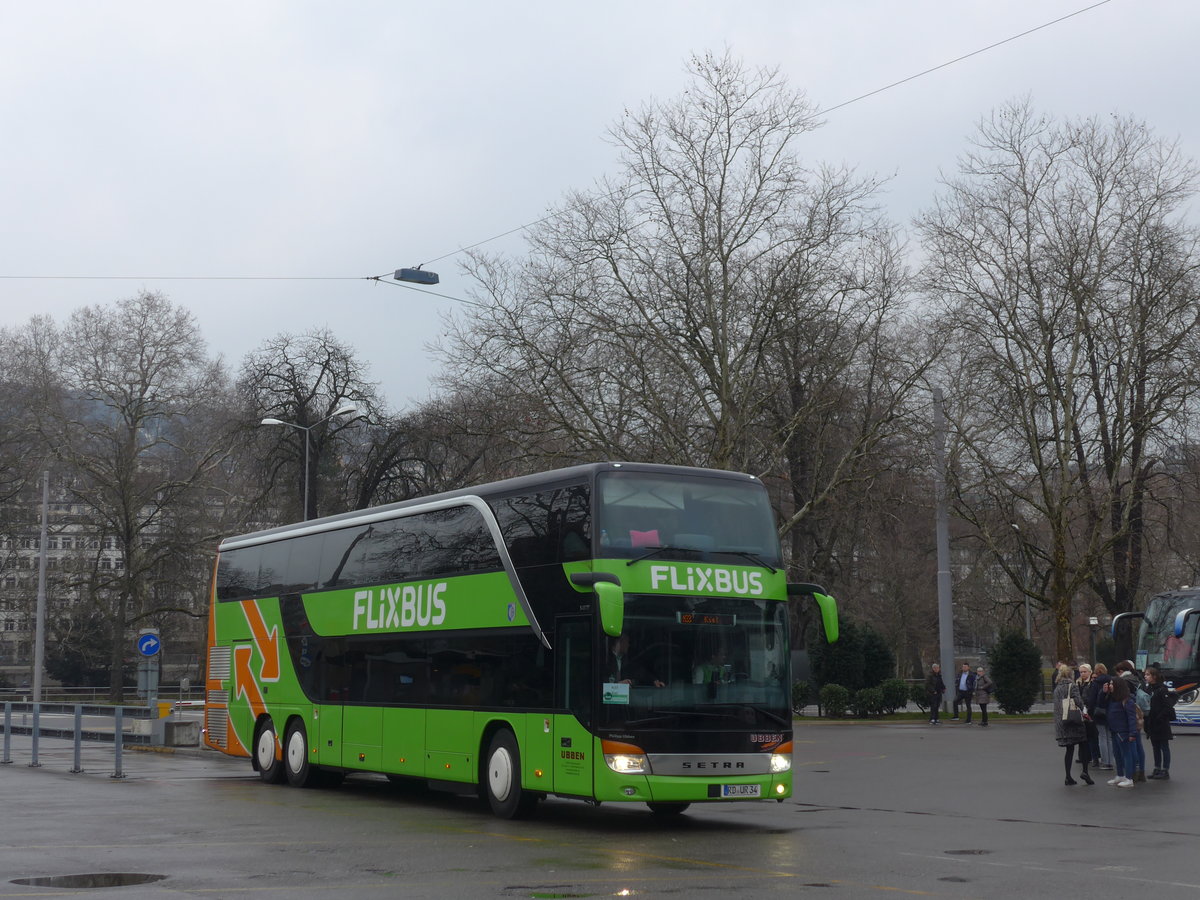 (189'700) - Aus Deutschland: Ubben, Hohenwestedt - RD-UR 34 - Setra am 26. M�rz 2018 in Z�rich, Sihlquai
