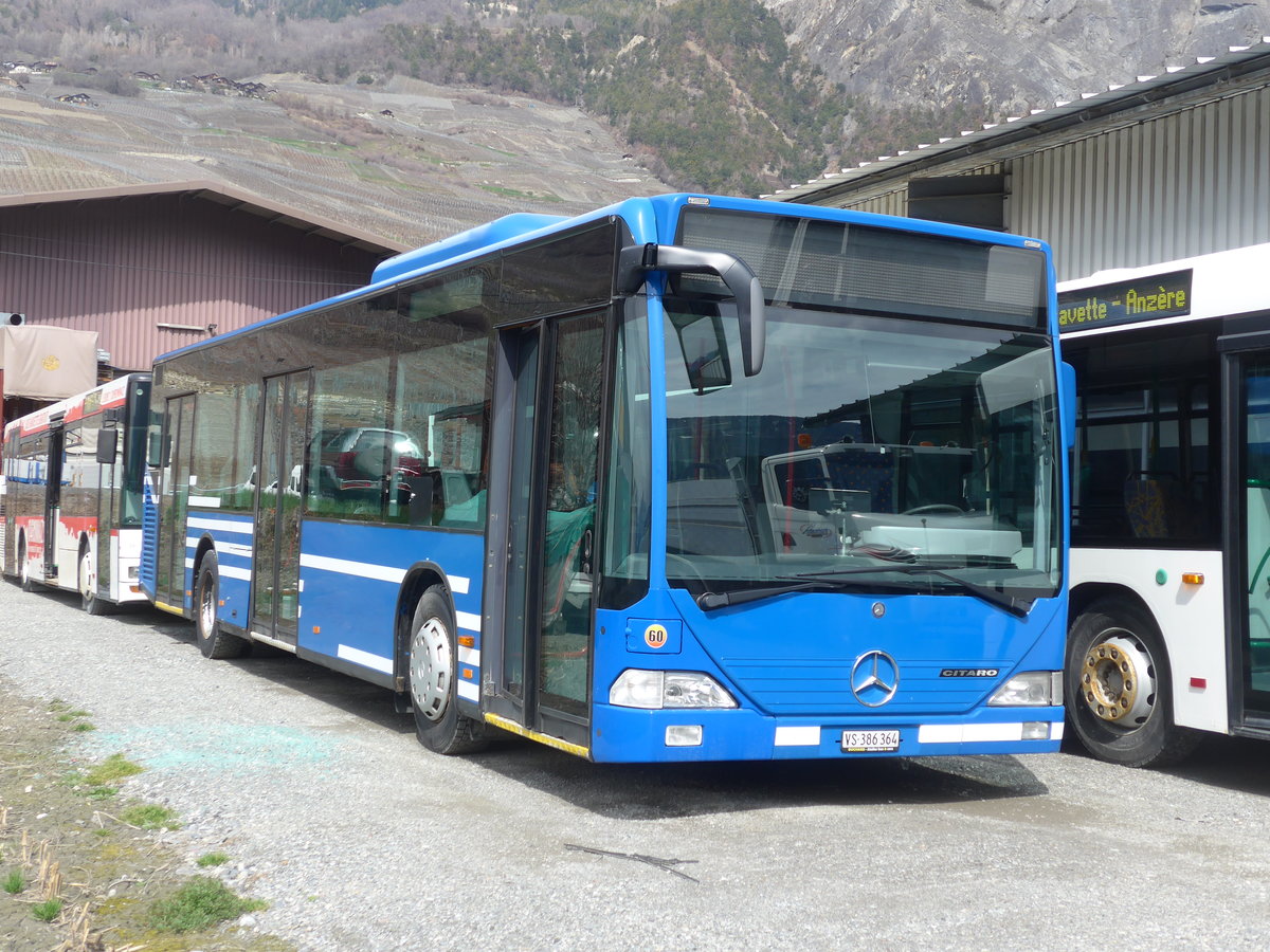 (189'731) - Buchard, Leytron - Nr. 60/VS 386'364 - Mercedes (ex AFA Adelboden Nr. 91; ex AFA Adelboden Nr. 2) am 30. M�rz 2018 in Leytron, Garage