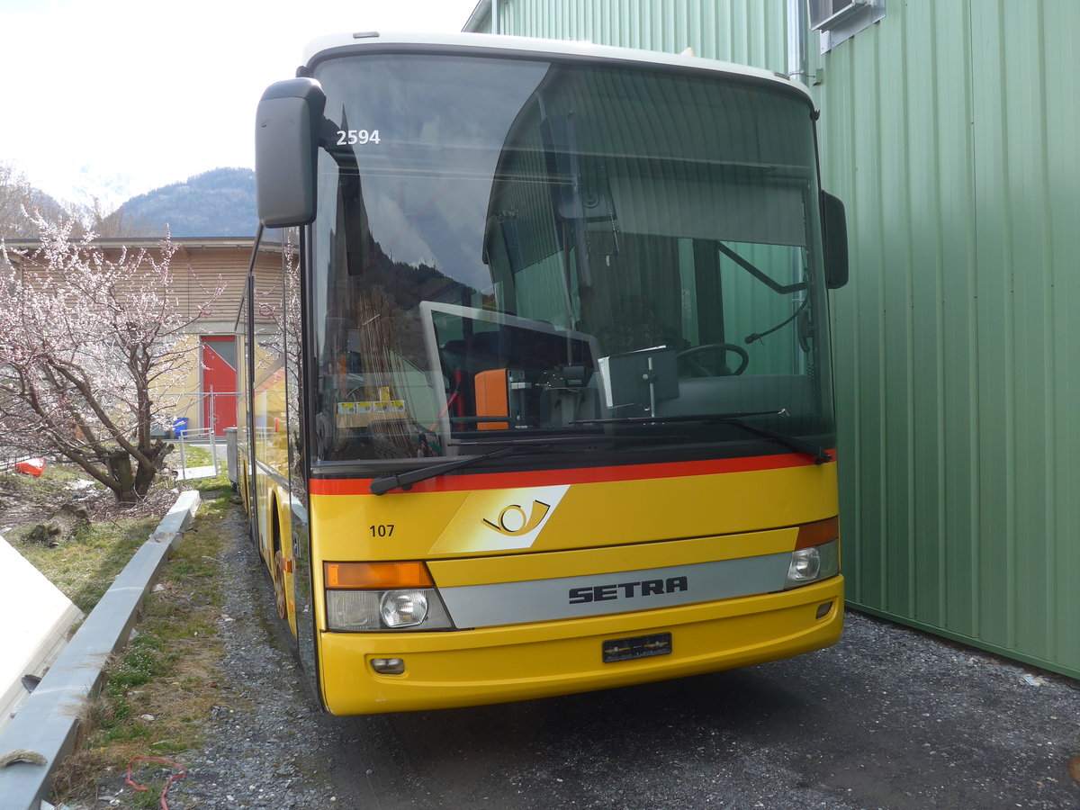 (189'736) - Buchard, Leytron - Nr. 107 - Setra am 30. M�rz 2018 in Leytron, Garage