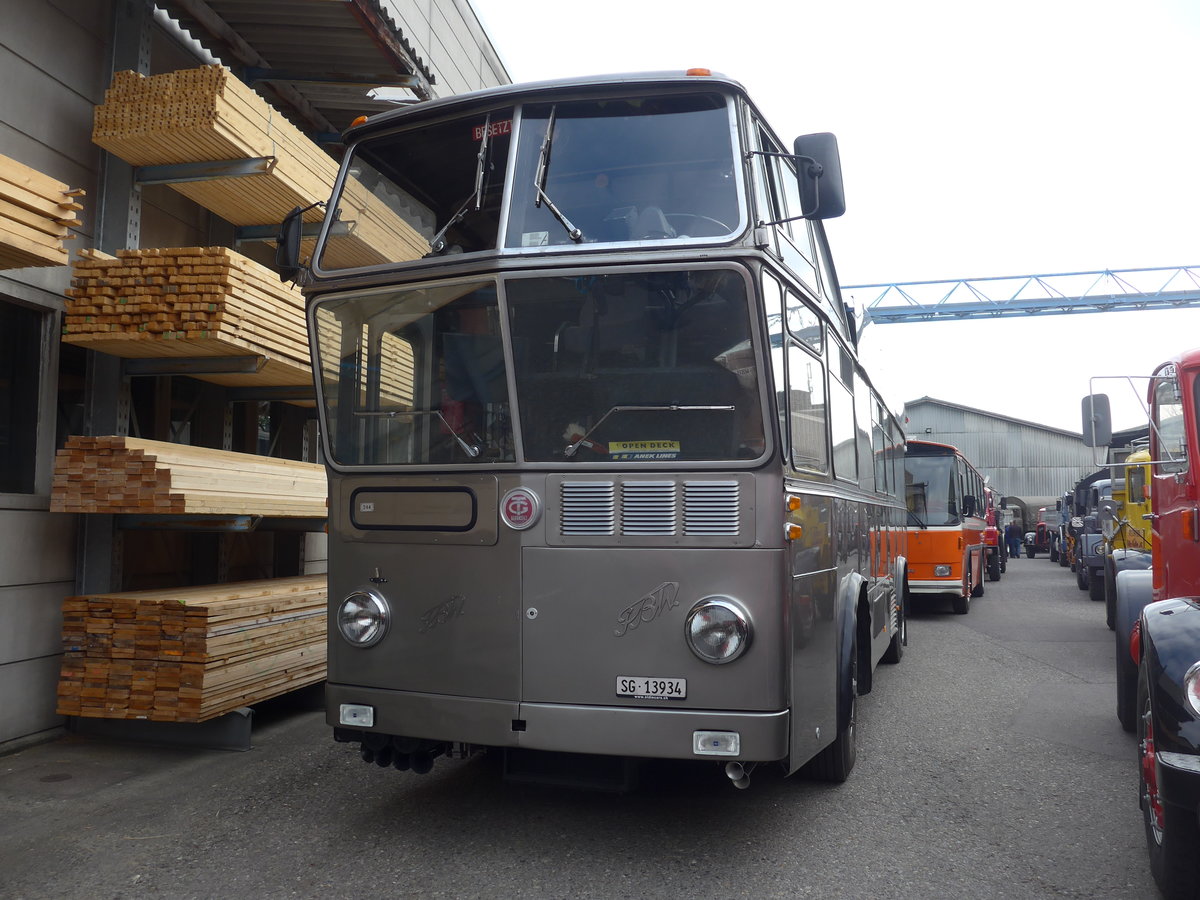 (192'355) - Schneider, Schmerikon - SG 13'934 - FBW/T�scher Hochlenker (ex Basler, Hofstetten; ex VBZ Z�rich Nr. 244) am 5. Mai 2018 in Attikon, Wegm�ller