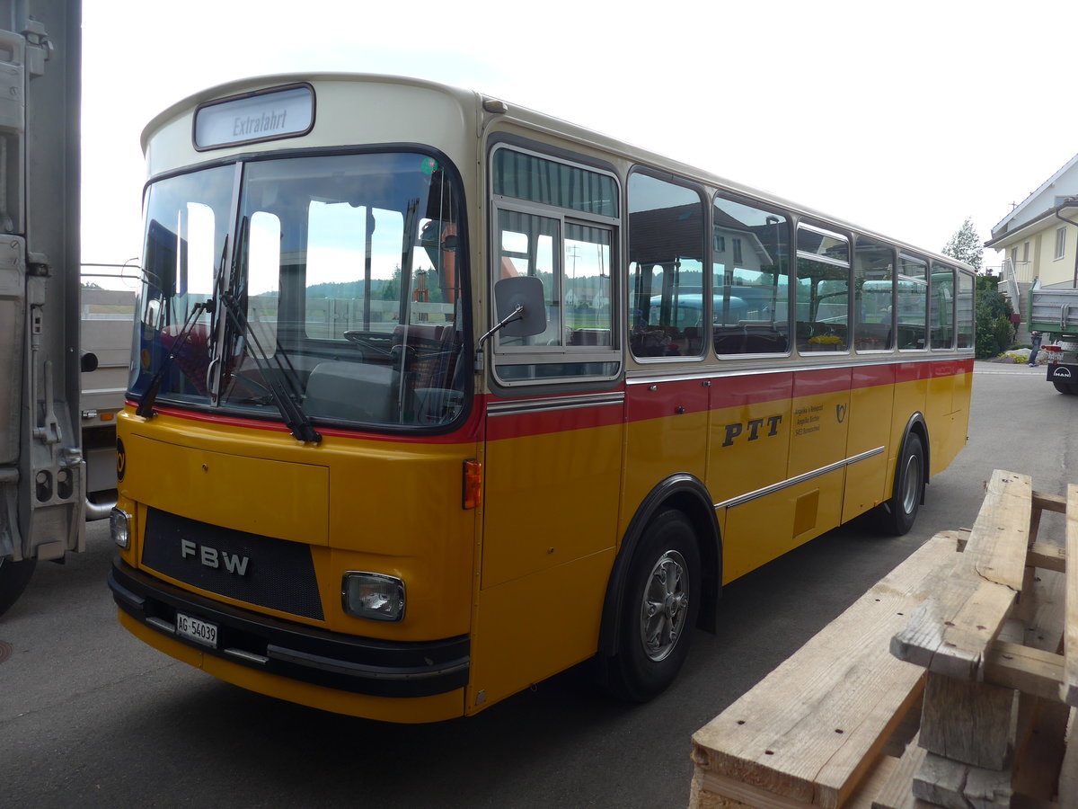 (192'410) - Birchler, Remetschwil - AG 54'039 - FBW/T�scher (ex Gerber, Winkel; ex Eggenberger, M�riken; ex Tanner, Bubendorf; ex P 24'803) am 5. Mai 2018 in Attikon, Wegm�ller