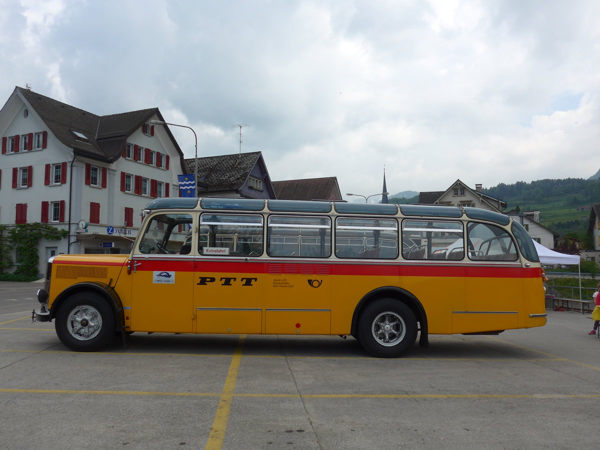 (192'768) - Altherr, Nesslau - SG 51'474 - Saurer/T�scher (ex Buchli, Versam) am 5. Mai 2018 in Nesslau, Hauptstrasse