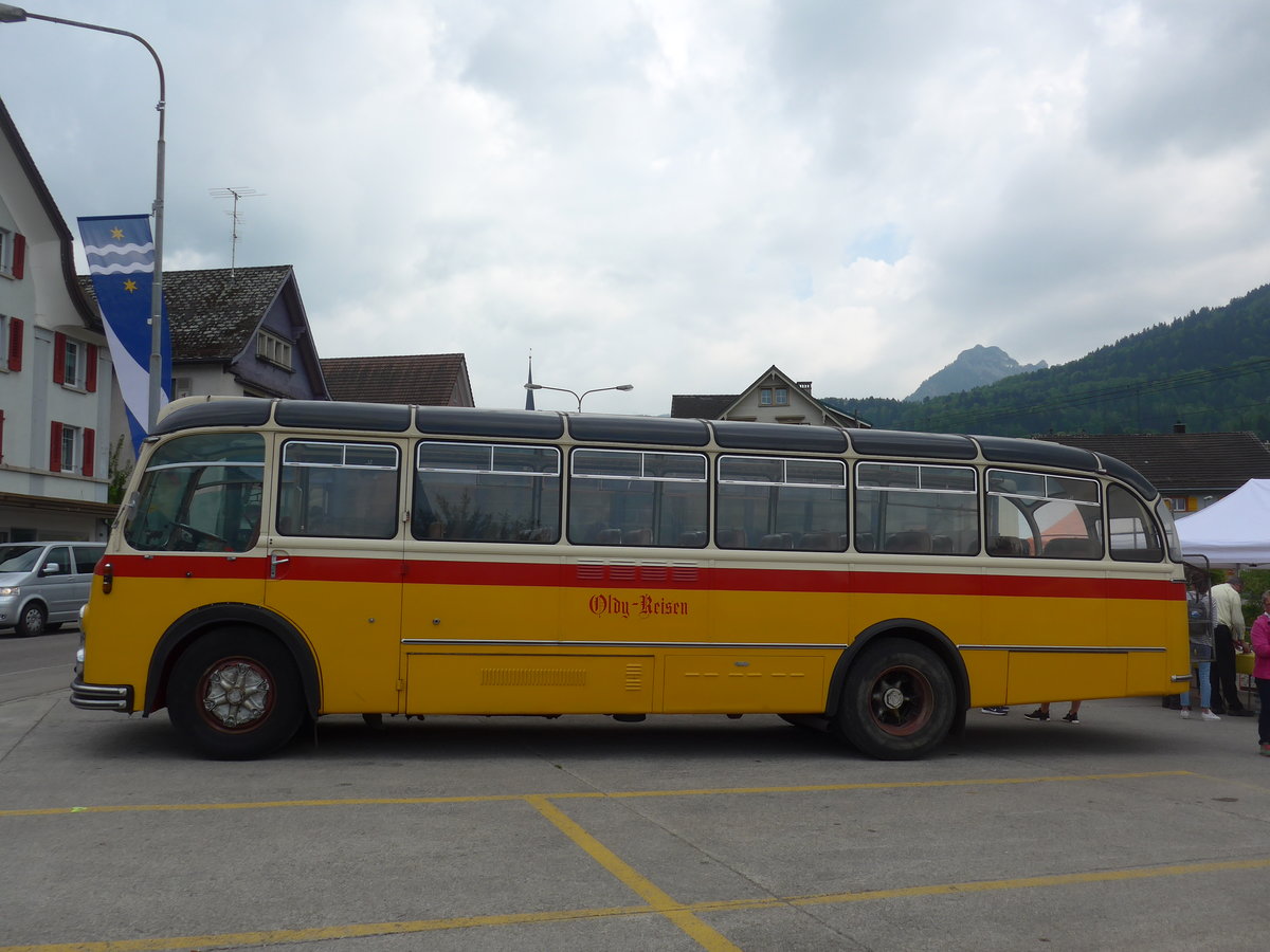 (192'770) - Kobelt, Marbach - FBW/Eggli (ex Gm�nder, Weissbad; ex P 24'024; ex P 21'524) am 5. Mai 2018 in Nesslau, Hauptstrasse