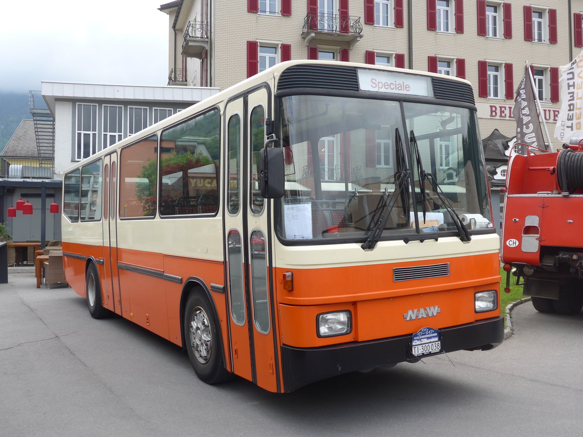 (193'128) - AWD Dienstleistungen, H�nenberg - TI 300'038 - NAW/Hess (ex AMSA Chiasso Nr. 22; ex Tischhauser, Oberschan) am 20. Mai 2018 in Engelberg, OiO
