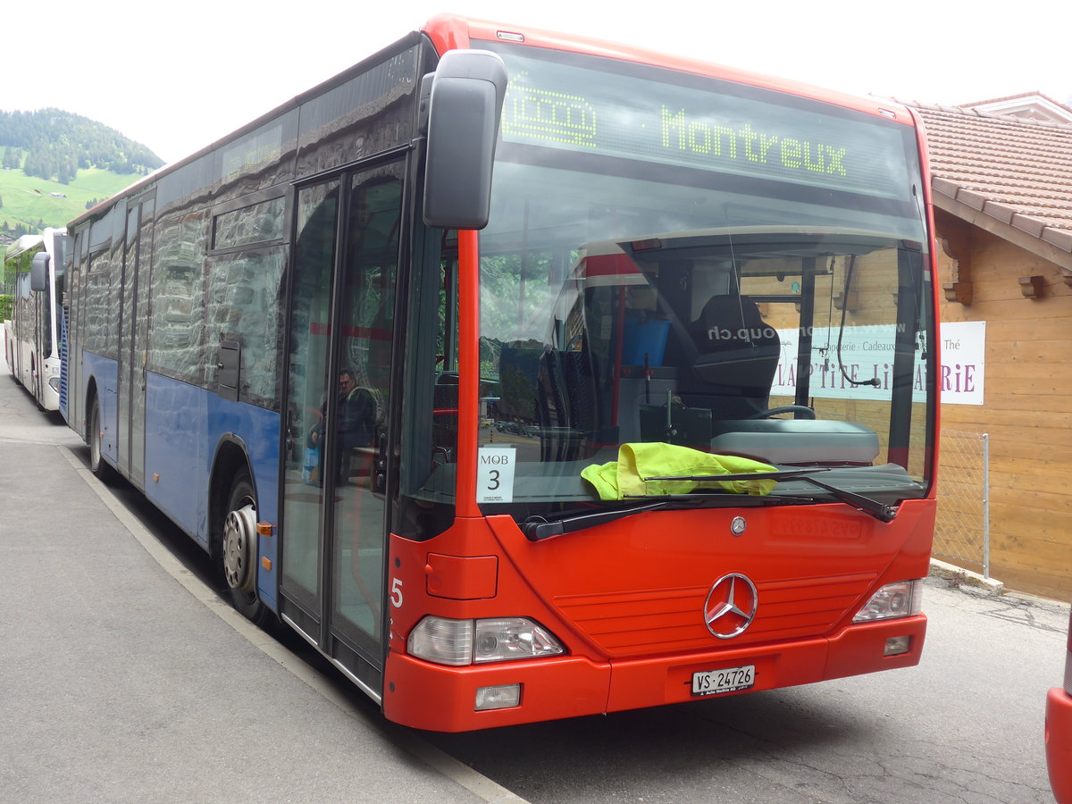 (193'303) - Lathion, Sion - Nr. 5/VS 24'726 - Mercedes (ex Chrisma, St. Moritz Nr. 1) am 21. Mai 2018 beim Bahnhof Ch�teau-d'Oex