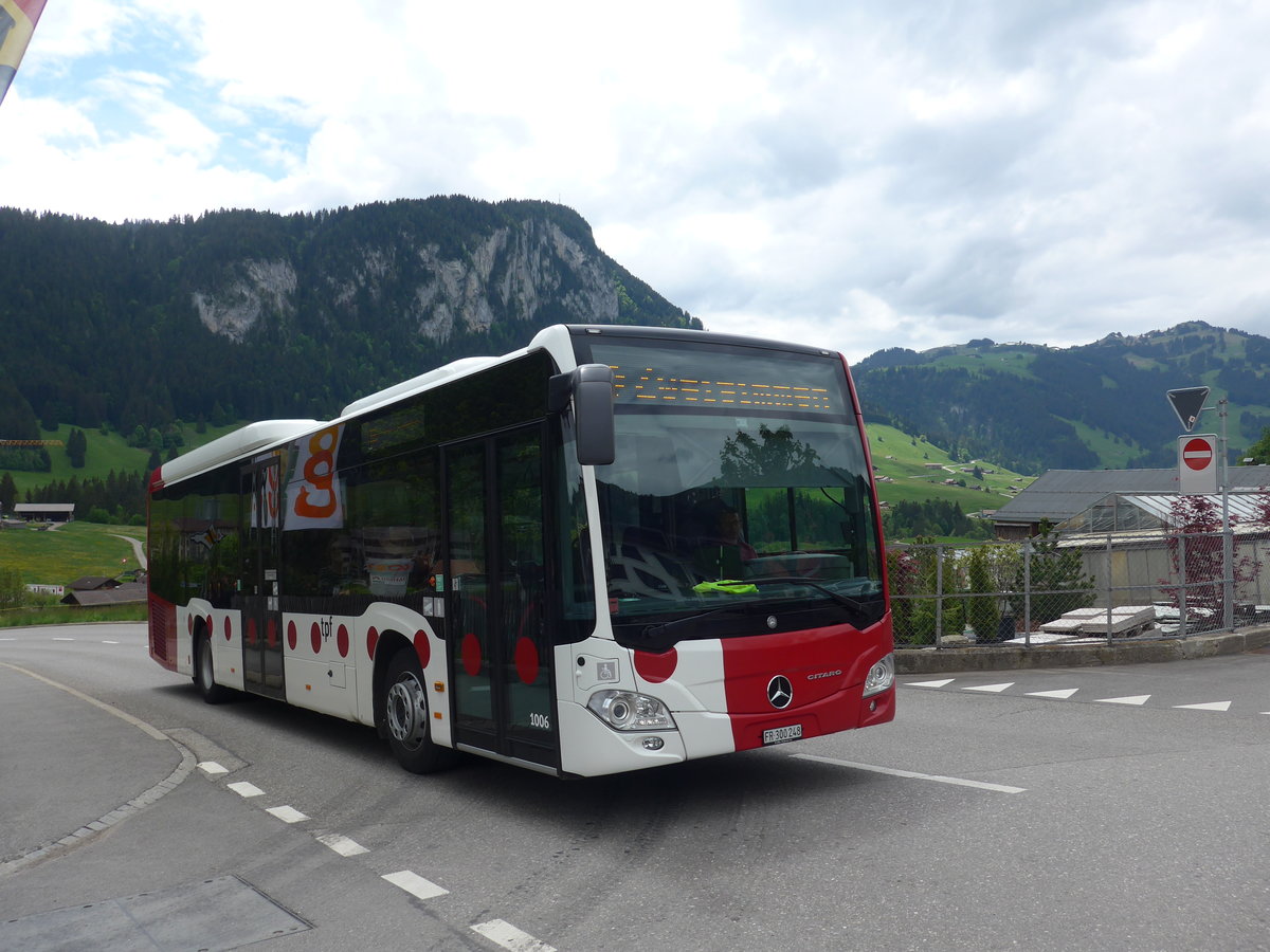 (193'309) - TPF Fribourg - Nr. 1006/FR 300'248 - Mercedes am 21. Mai 2018 in Ch�teau-d'Oex, Bahnhofstrasse