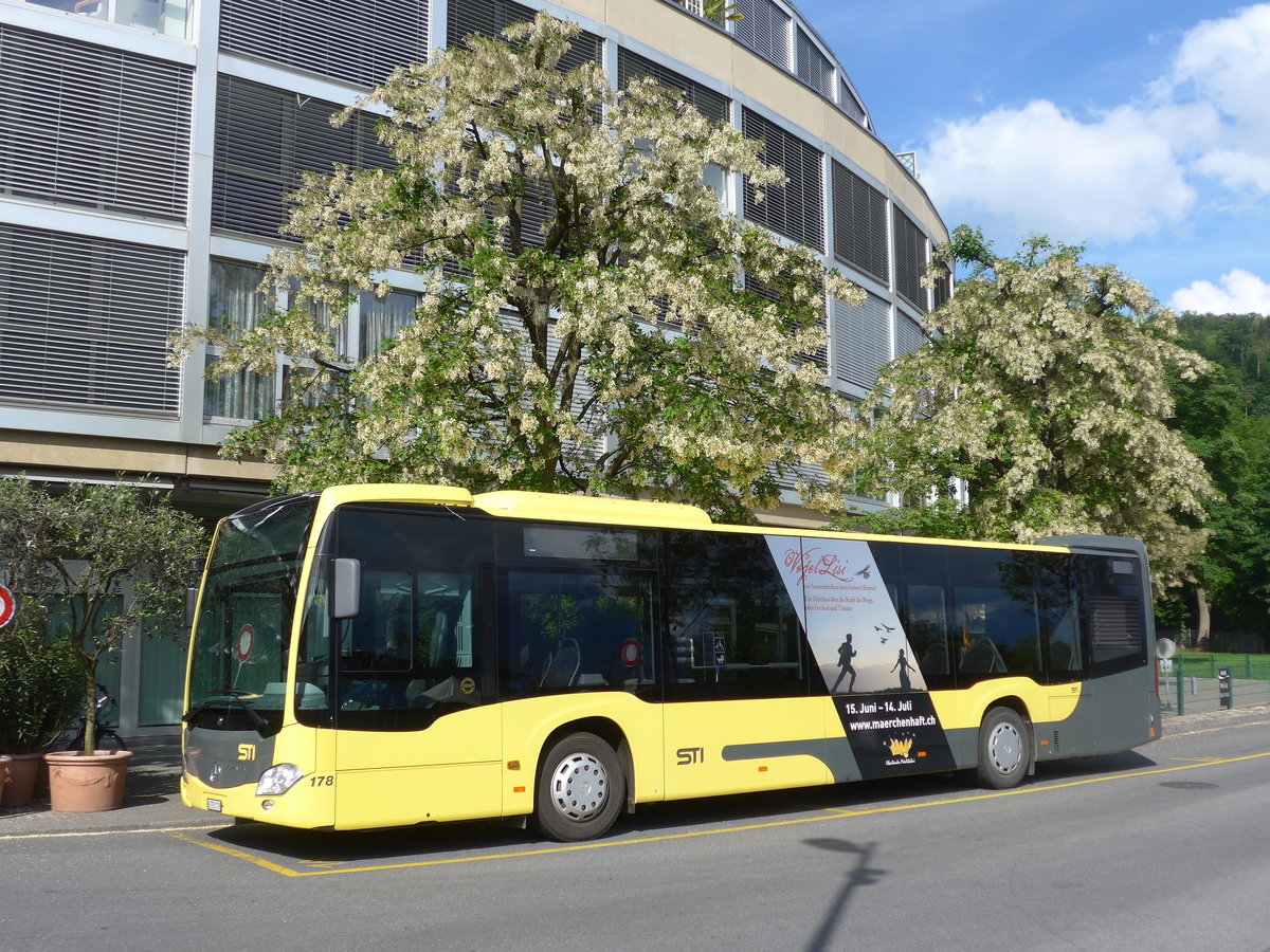 (193'338) - STI Thun - Nr. 178/BE 752'178 - Mercedes am 21. Mai 2018 bei der Schiffl�ndte Thun