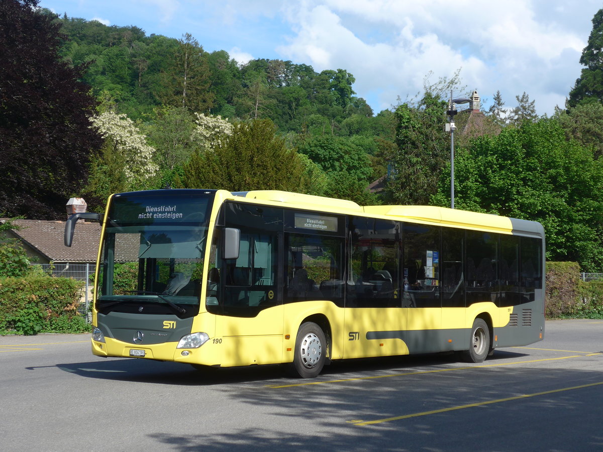 (193'341) - STI Thun - Nr. 190/BE 804'190 - Mercedes am 21. Mai 2018 bei der Schiffl�ndte Thun