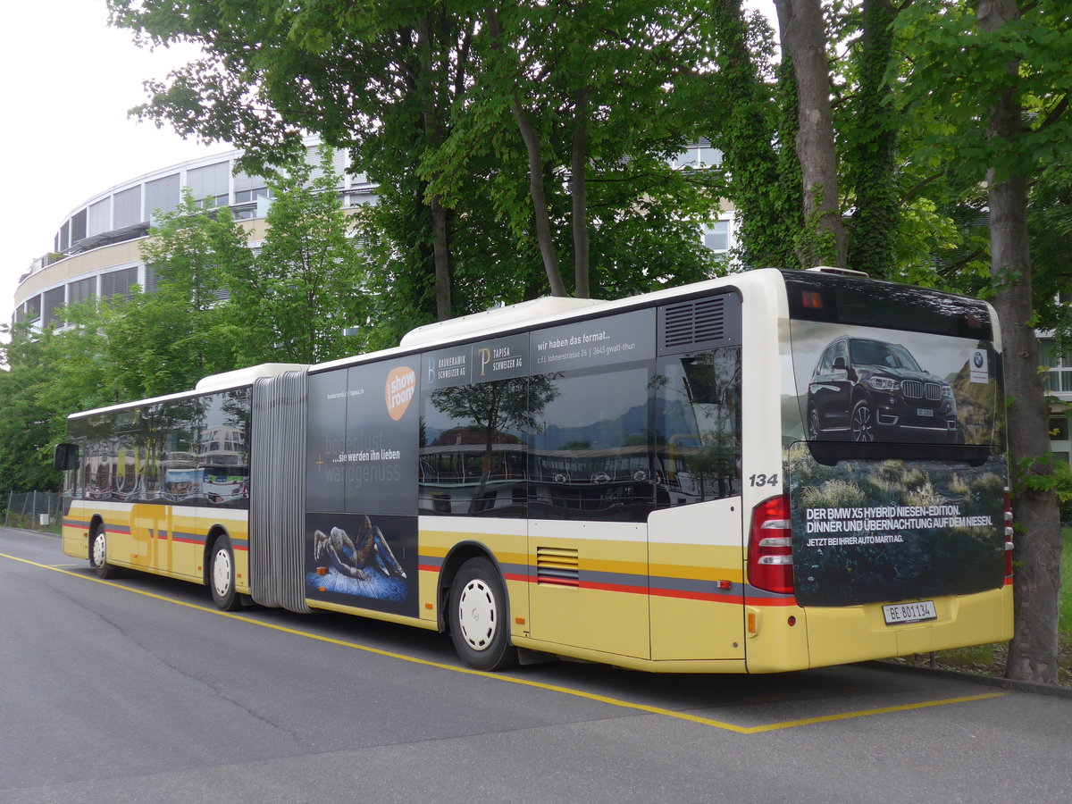 (193'572) - STI Thun - Nr. 134/BE 801'134 - Mercedes am 26. Mai 2018 bei der Schiffl�ndte Thun