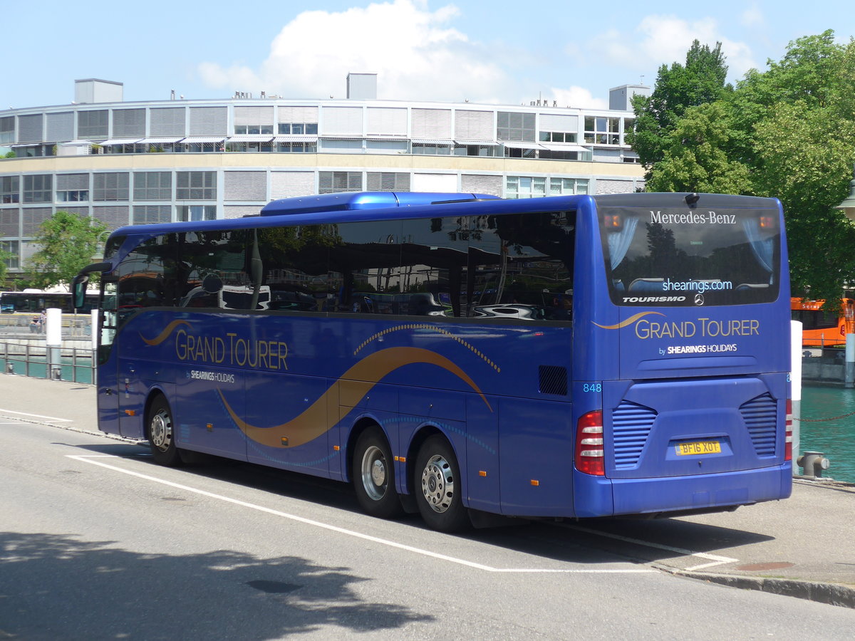(193'629) - Aus England: Shearings, Wigan - Nr. 848/BF16 XOT - Mercedes am 30. Mai 2018 bei der Schiffl�ndte Thun