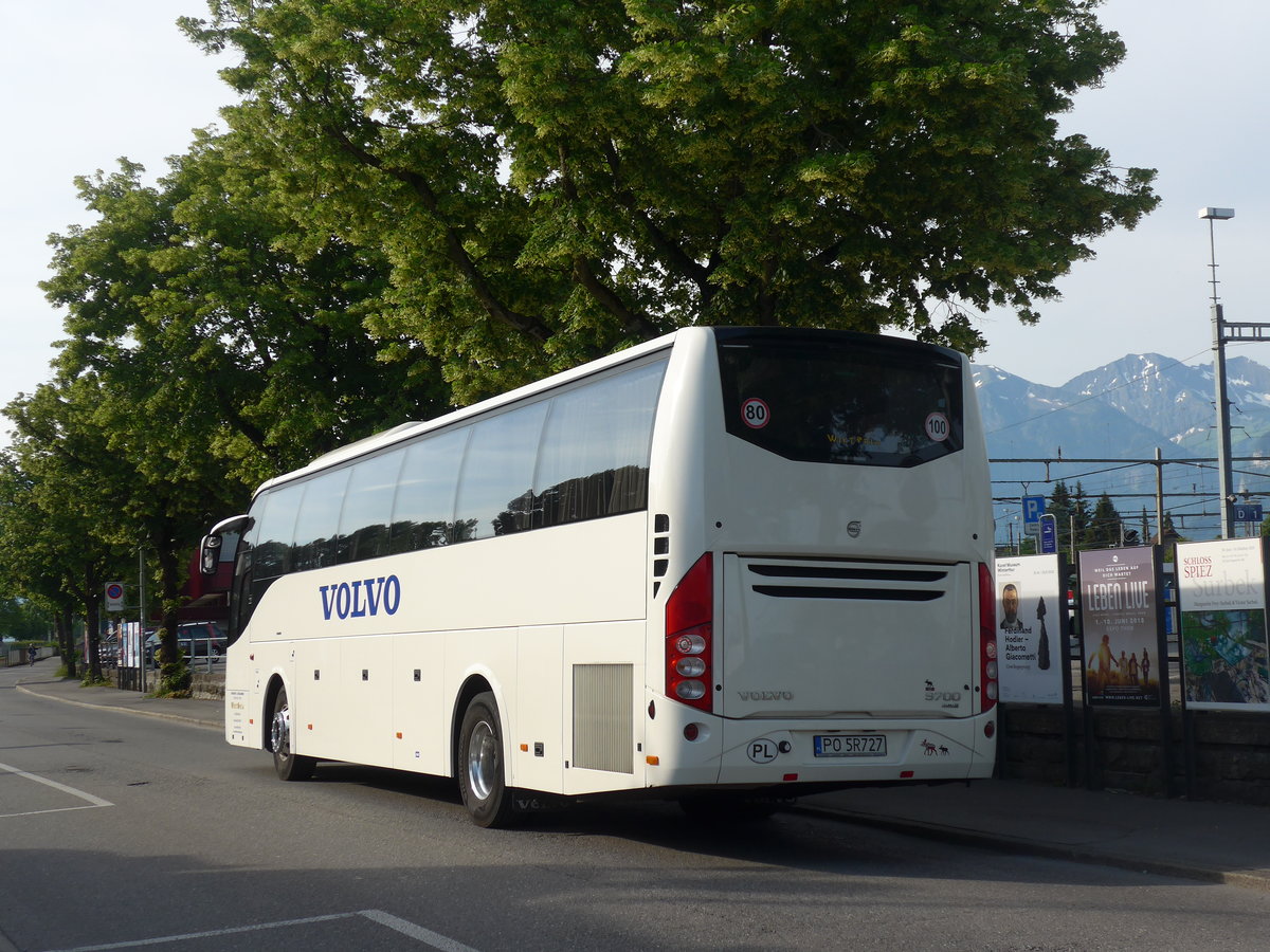 (193'640) - Aus Polen: Wiktoria, Slesin - PO 5R727 - Volvo am 3. Juni 2018 bei der Schiffl�ndte Thun