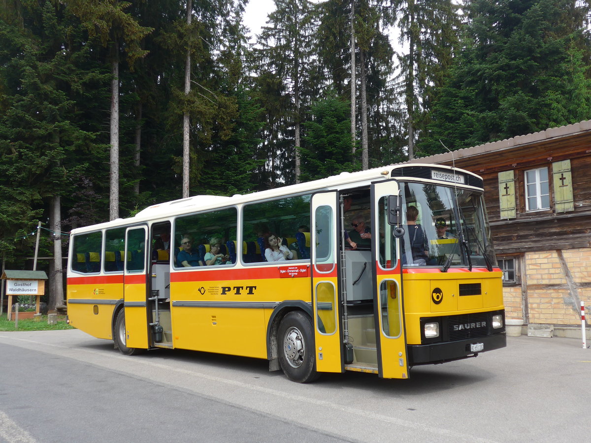 (193'662) - Bernair, M�nsingen - BE 651'182 - Saurer/T�scher (ex Schebath, Lauerz; ex Albin, F�llanden; ex Heim, Flums) am 3. Juni 2018 in Waldh�usern, Kurhaus