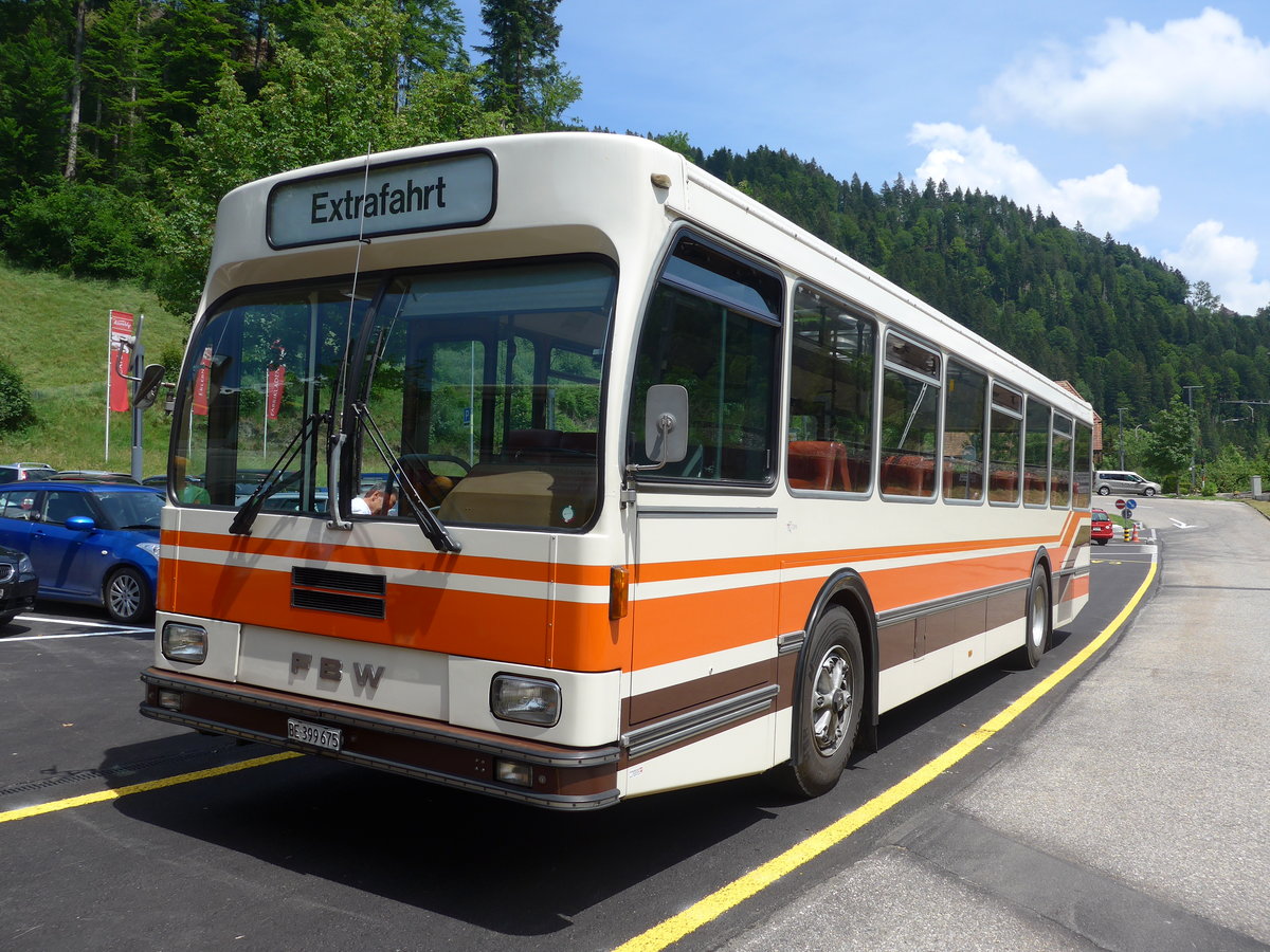 (193'721) - Wegm�ller, M�nsingen - BE 399'675 - FBW/R&J (ex Bamert, Wollerau) am 3. Juni 2018 in Trubschachen, Kambly