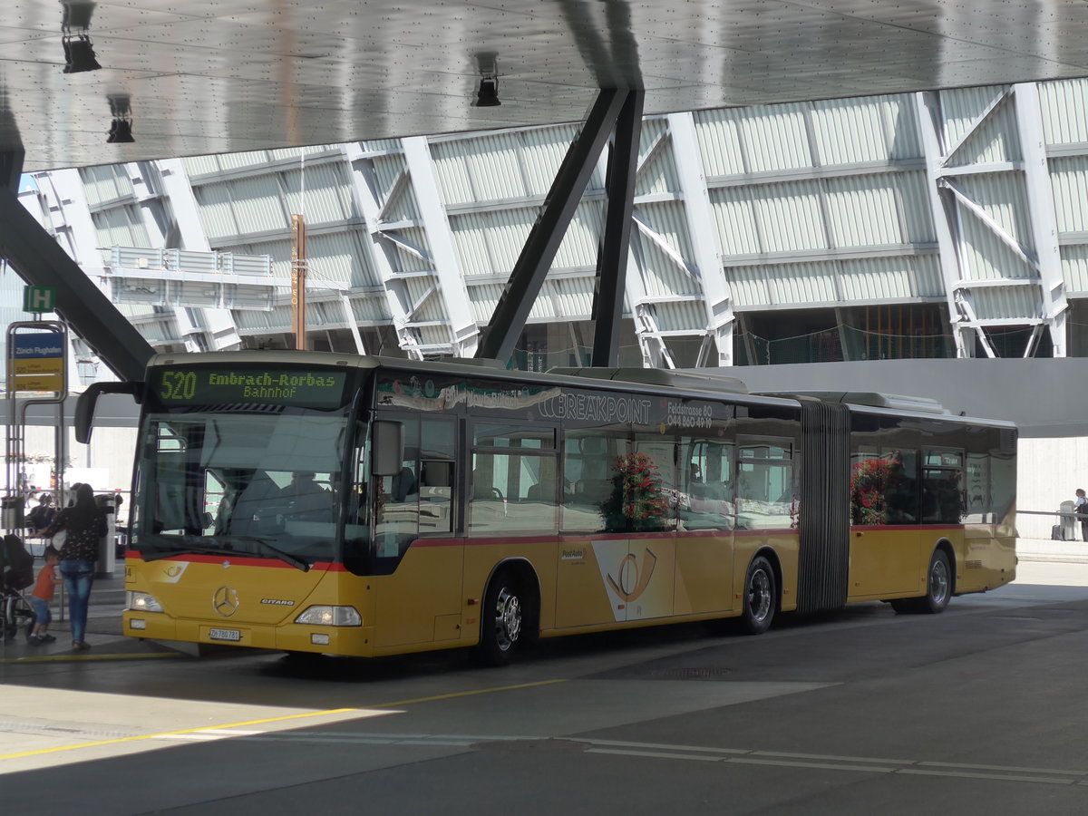 (194'268) - PostAuto Z�rich - Nr. 194/ZH 780'781 - Mercedes (ex Nr. 27) am 18. Juni 2018 in Z�rich, Flughafen
