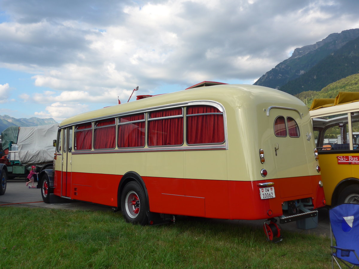 (194'313) - Imfeld, Sachseln - OW 10'062 - Saurer/T�scher (ex L�tscher, Neuheim) am 23. Juni 2018 in Interlaken, Flugplatz