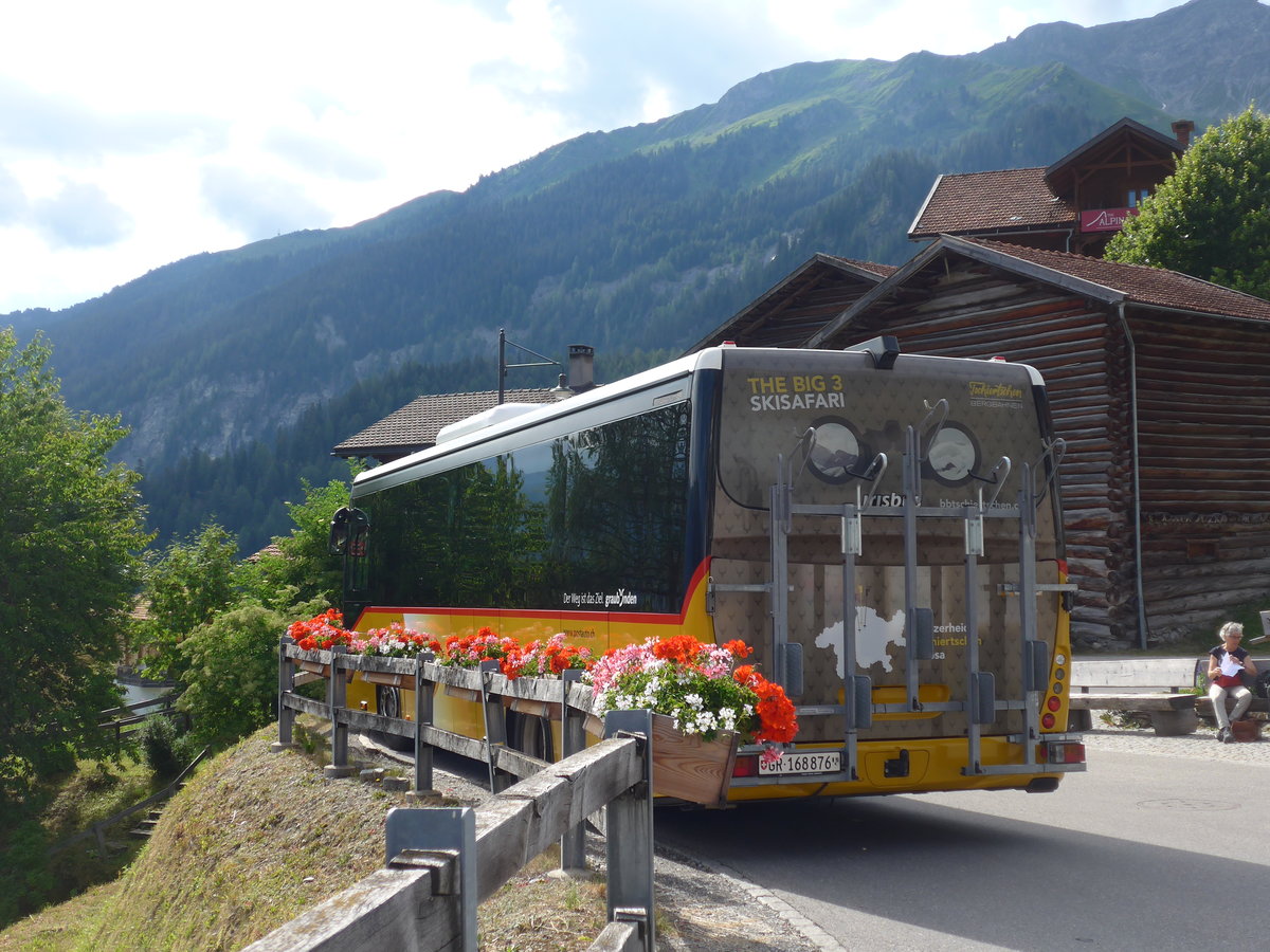 (194'805) - PostAuto Graub�nden - GR 168'876 - Irisbus am 15. Juli 2018 in Tschiertschen, Kehrplatz