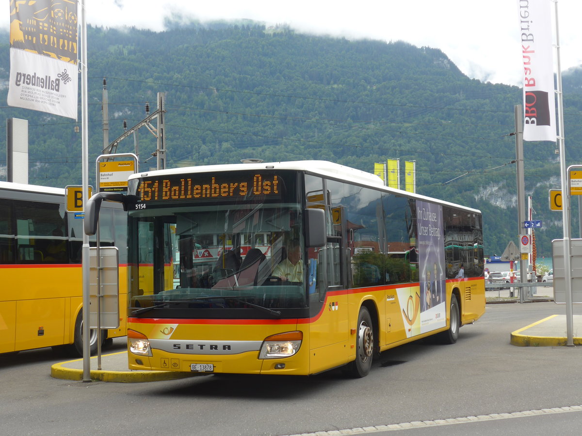 (195'000) - Fl�ck, Brienz - Nr. 0/BE 13'878 - Setra am 21. Juli 2018 beim Bahnhof Brienz