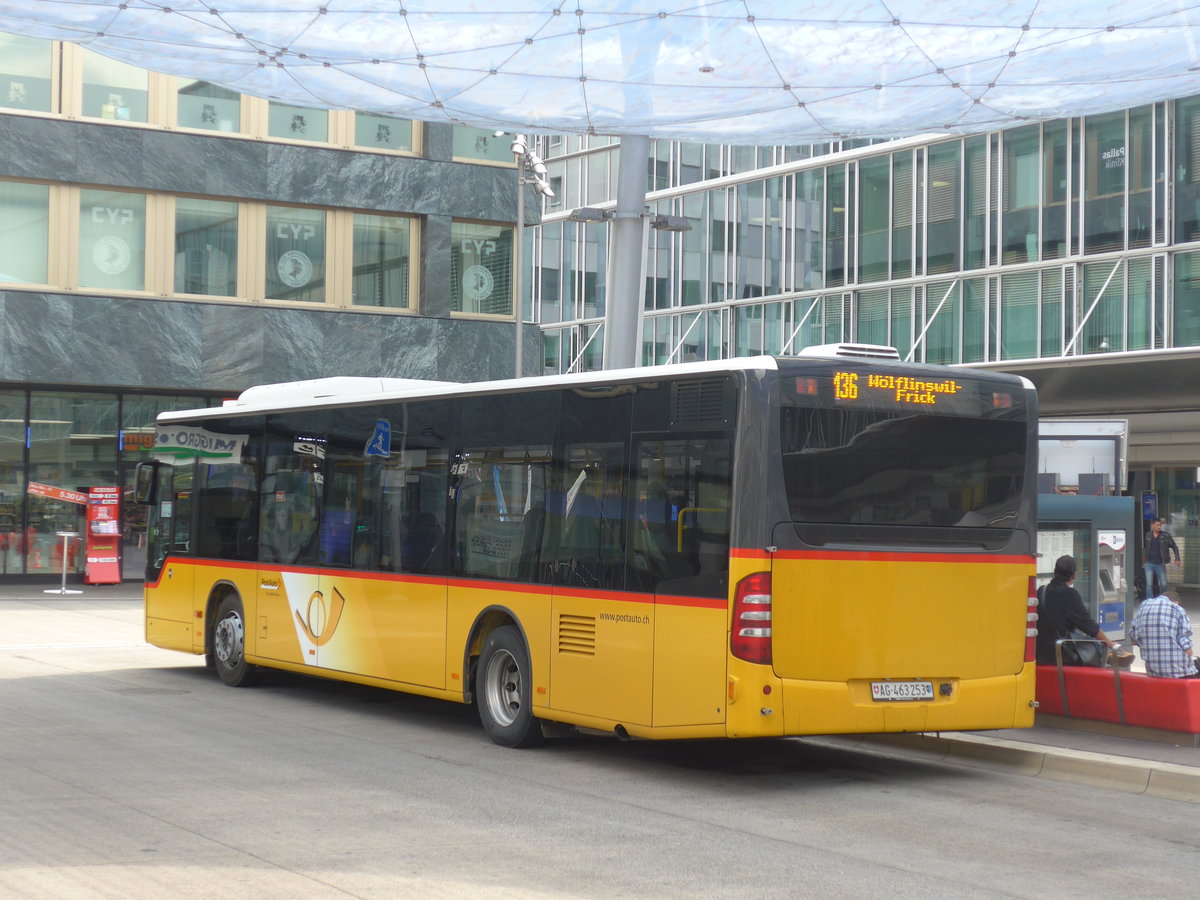 (195'074) - Brem, W�lflinswil - AG 463'253 - Mercedes (ex PostAuto Nordschweiz) am 23. Juli 2018 beim Bahnhof Aarau