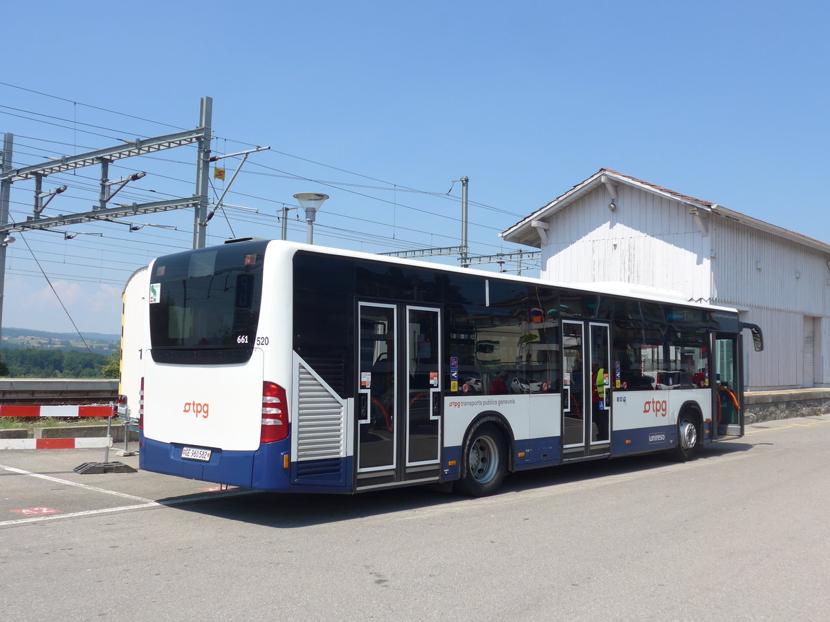 (195'576) - TPF Fribourg (TPG 520) - Nr. 661/GE 960'582 - Mercedes am 5. August 2018 beim Bahnhof Pal�zieux
