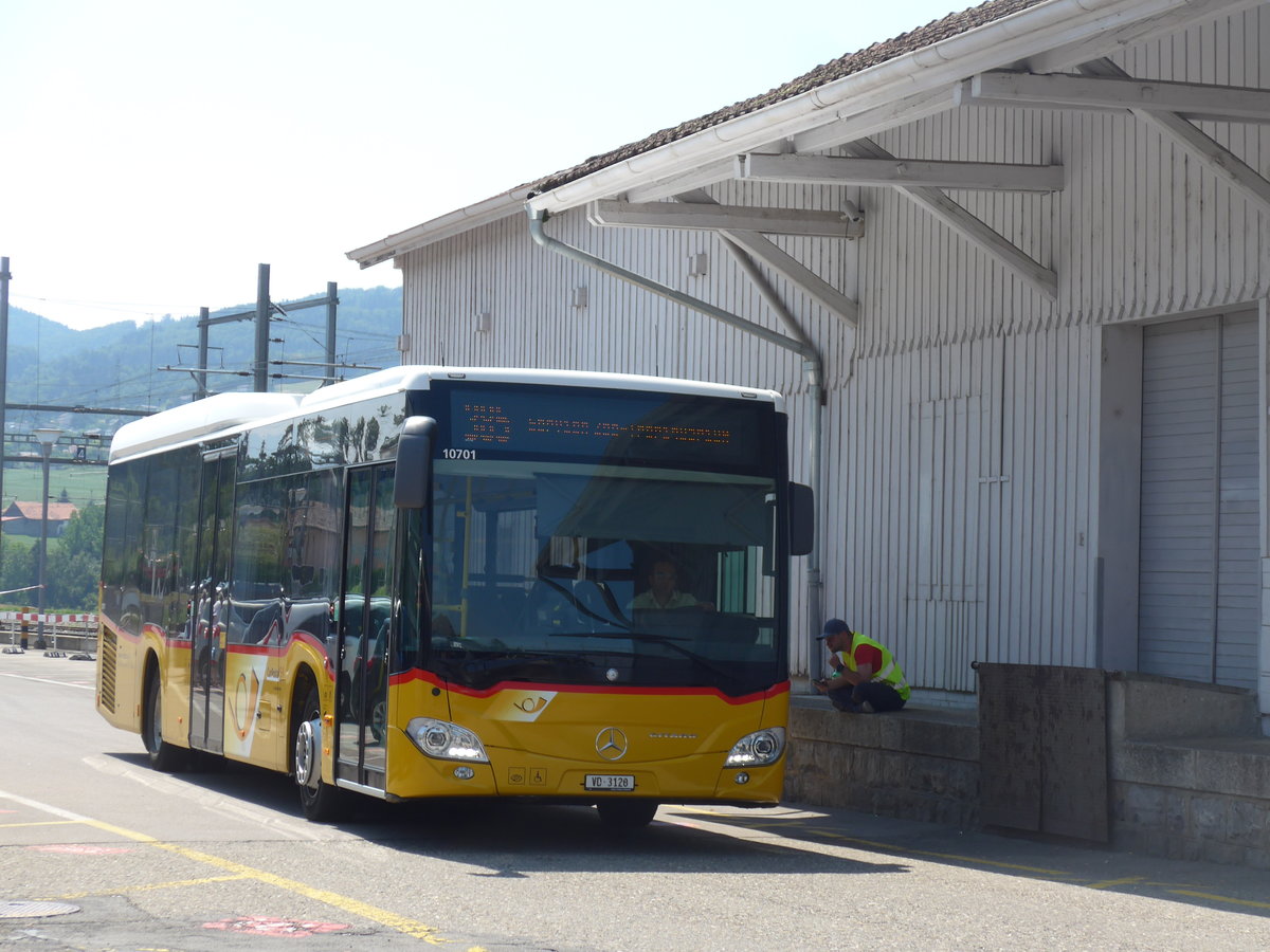 (195'579) - Faucherre, Moudon - VD 3120 - Mercedes am 5. August 2018 beim Bahnhof Pal�zieux