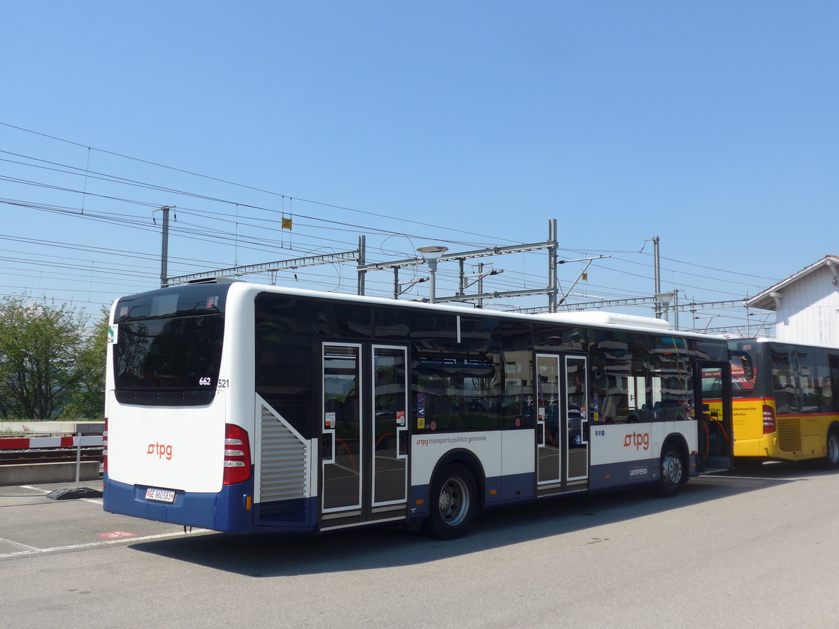 (195'595) - TPF Fribourg (TPG 521) - Nr. 662/GE 960'583 - Mercedes am 5. August 2018 beim Bahnhof Pal�zieux