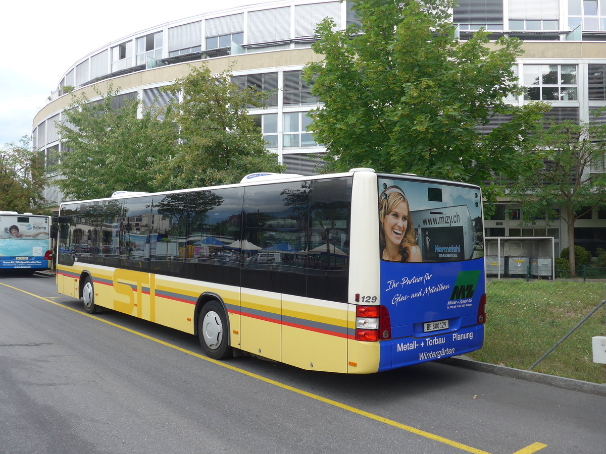 (195'834) - STI Thun - Nr. 129/BE 800'129 - MAN am 13. August 2018 bei der Schiffl�ndte Thun