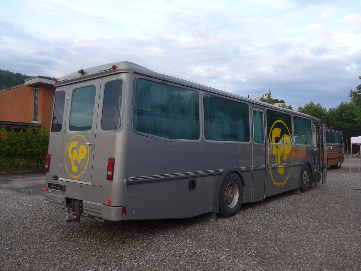 (195'885) - Guggenmusik Chrottep�sche, Marthalen - Saurer/Hess (ex Session, Winterthur; ex Volkart, Oberweningen; ex P 24'248) am 17. August 2018 in Wettingen, Zirkuswiese