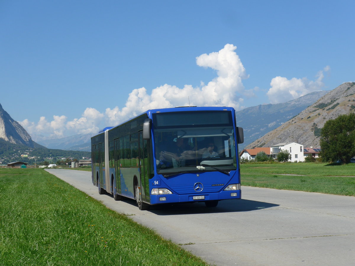(196'029) - Ruffiner, Turtmann - Nr. 54/VS 320'150 - Mercedes (ex VZO Gr�ningen Nr. 54) am 19. August 2018 in Turtmann, Flugplatz