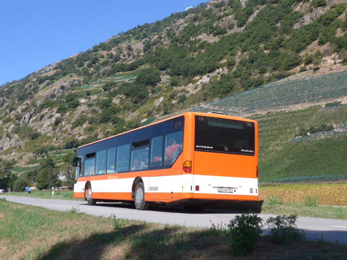 (196'041) - Ruffiner, Turtmann - VS 449'199 - Mercedes (ex Regiobus, Gossau Nr. 22) am 19. August 2018 in Gampel, Open-Air