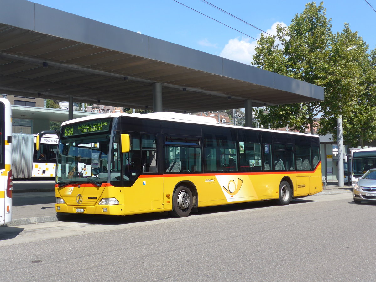 (196'096) - Rattin, Schaffhausen - Nr. 149(16)/SH 9816 - Mercedes (ex PostAuto Z�rich Nr. 149; ex PostAuto Z�rich Nr. 5) am 20. August 2018 beim Bahnhof Schaffhausen