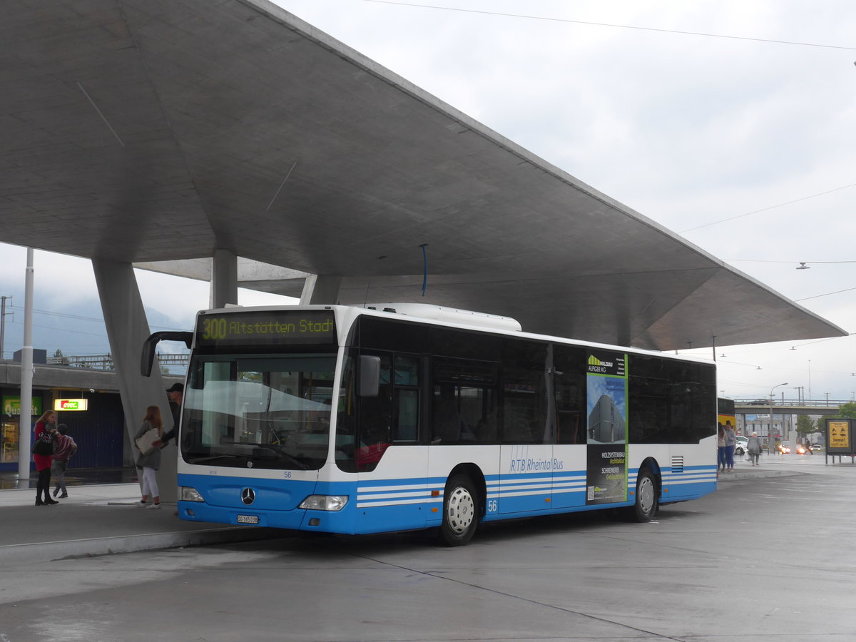 (196'327) - RTB Altst�tten - Nr. 56/SG 165'038 - Mercedes am 1. September 2018 beim Bahnhof Buchs