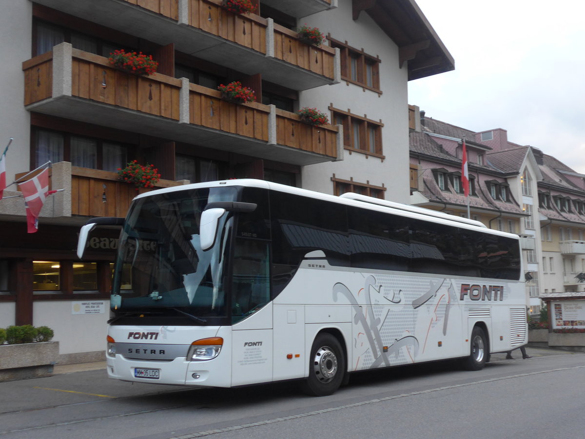 (196'667) - Aus Rum�nien: Fonti, Baia Mare - MM 35 LDC - Setra am 9. September 2018 in Adelboden, Hotel Beau-Site
