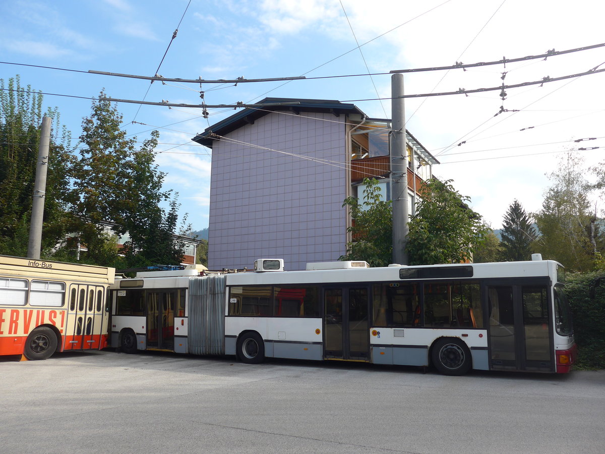 (197'120) - OBUS Salzburg - Nr. 248 - Gr�f&Stift Gelenktrolleybus (ex Nr. 9768) am 13. September 2018 in Salzburg, Betriebshof