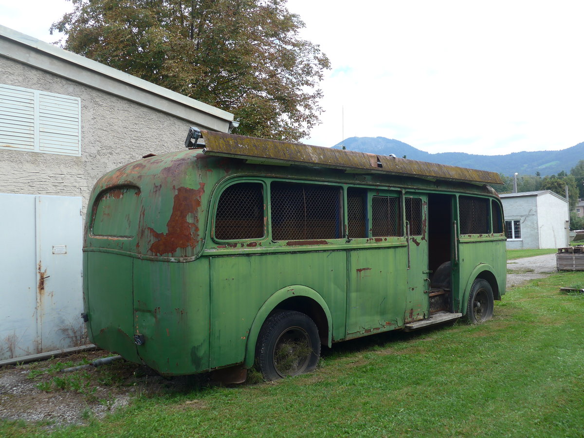 (197'141) - POS Salzburg - Lowa Personenanh�nger (ex SSV Salzburg) am 13. September 2018 in Salzburg, Betriebshof OBUS