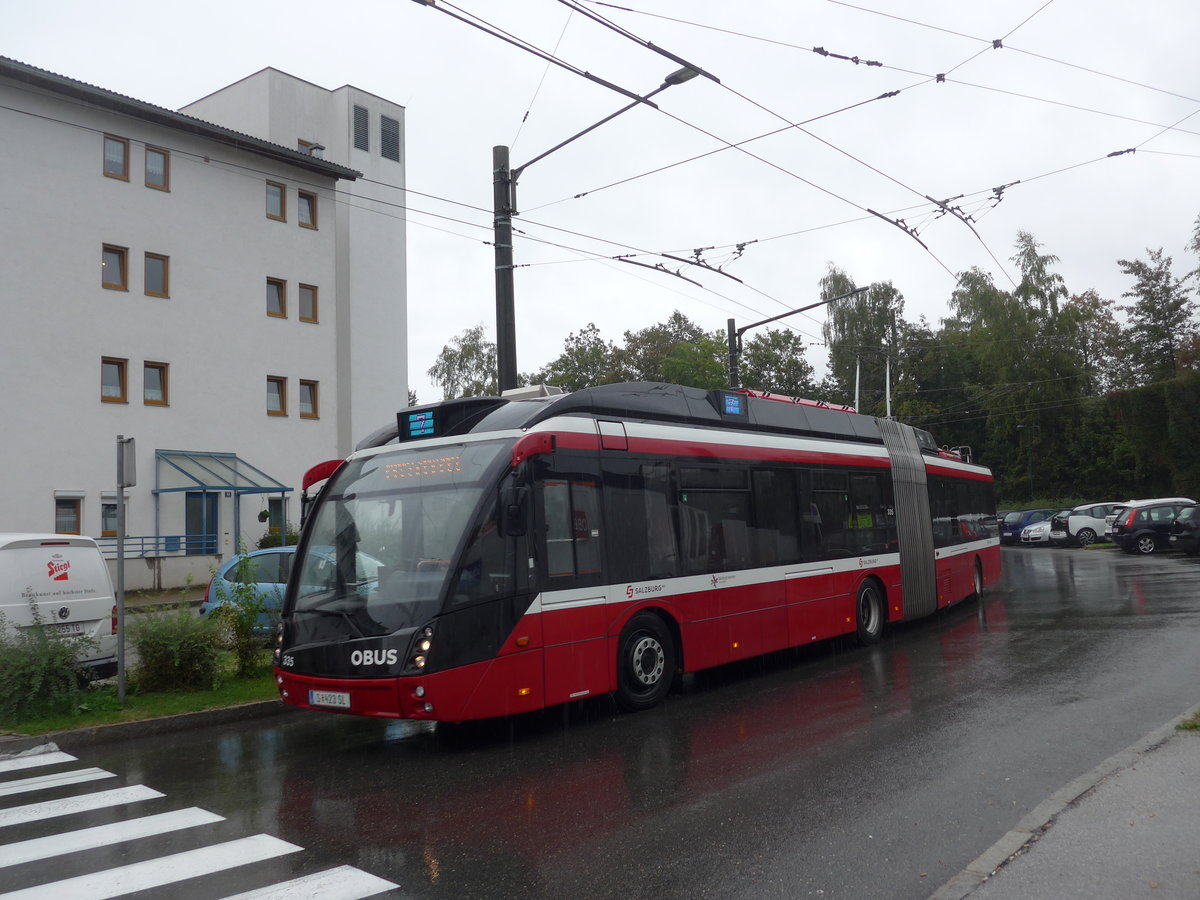(197'409) - OBUS Salzburg - Nr. 335/S 423 SL - Solaris Gelenktrolleybus am 14. September 2018 beim Bahnhof Salzburg S�d