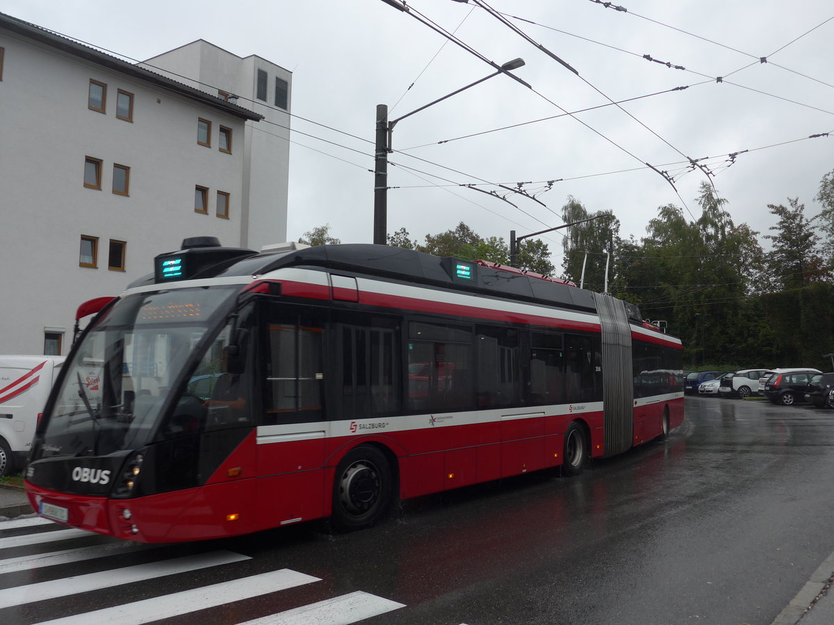 (197'439) - OBUS Salzburg - Nr. 356/S 968 TC - Solaris Gelenktrolleybus am 14. September 2018 beim Bahnhof Salzburg S�d