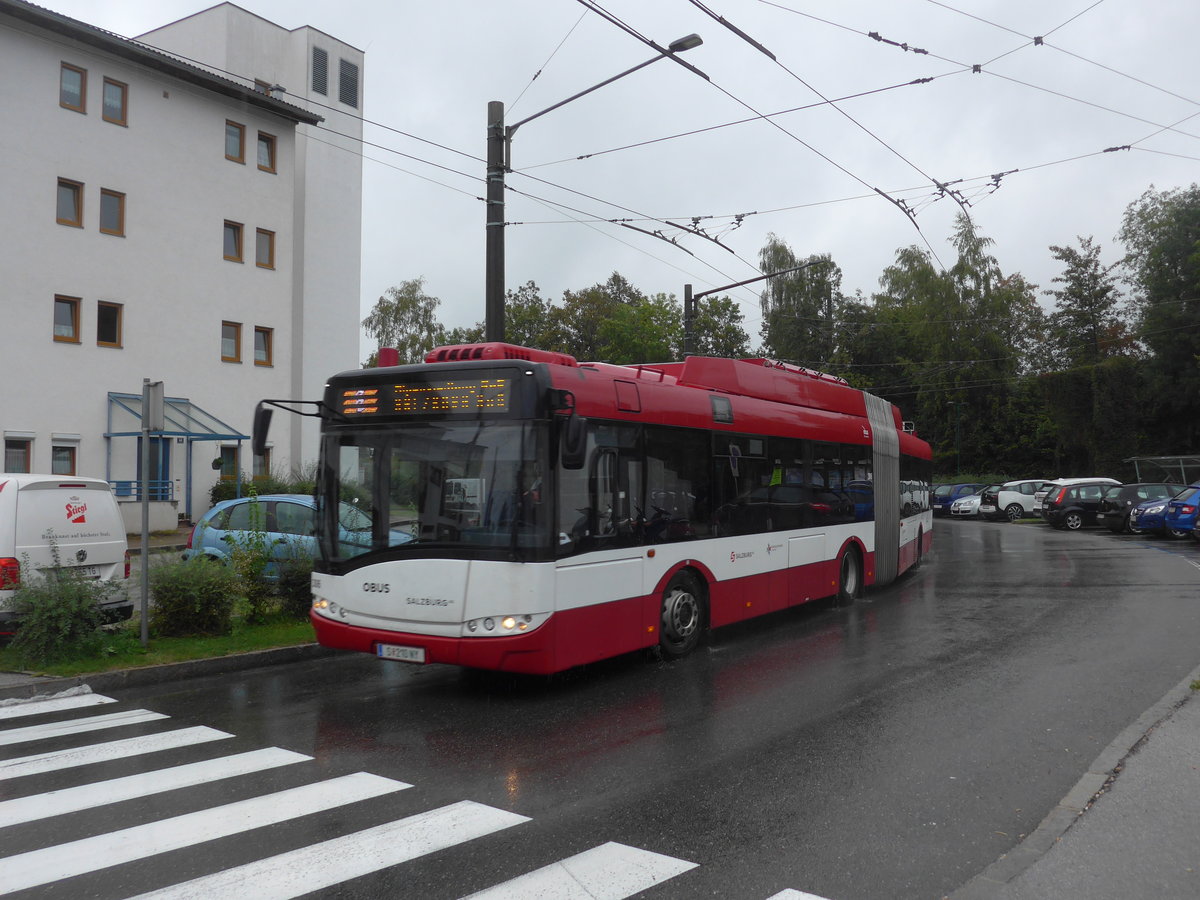(197'442) - OBUS Salzburg - Nr. 306/S 210 NY - Solaris Gelenktrolleybus am 14. September 2018 beim Bahnhof Salzburg S�d