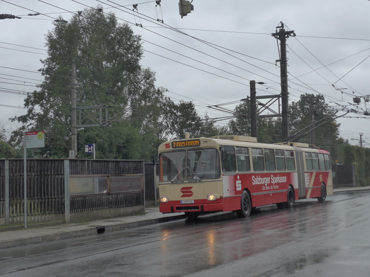 (197'449) - SSV Salzburg (POS) - Nr. 178/S 371 JL - Gr�f&Stift Gelenktrolleybus am 14. September 2018 beim Bahnhof Salzburg S�d