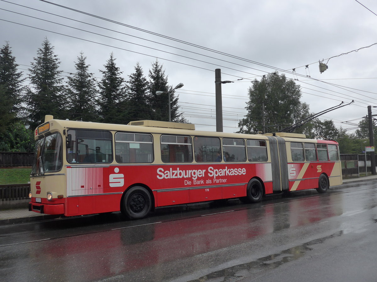 (197'450) - SSV Salzburg (POS) - Nr. 178/S 371 JL - Gr�f&Stift Gelenktrolleybus am 14. September 2018 beim Bahnhof Salzburg S�d