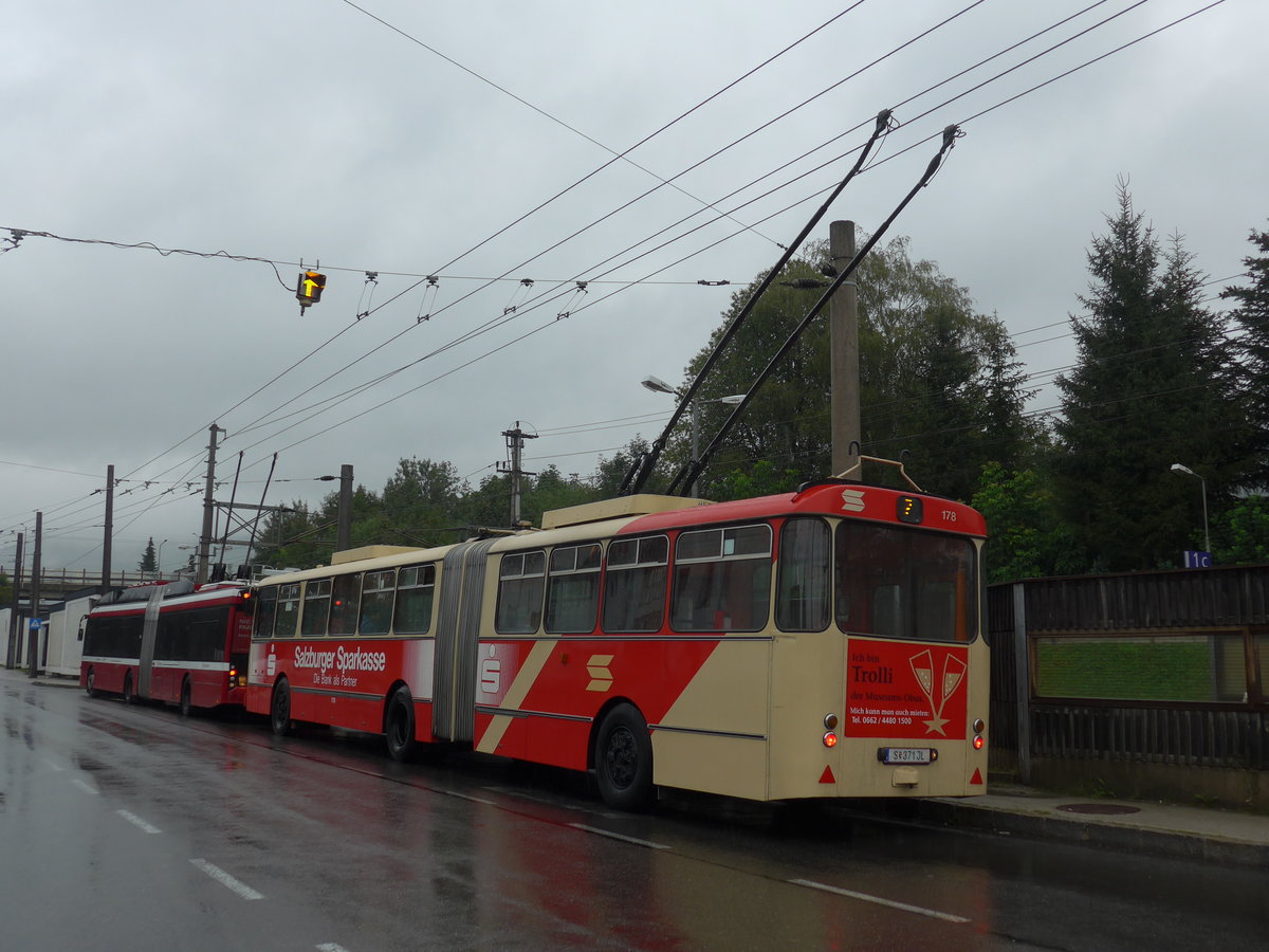 (197'451) - SSV Salzburg (POS) - Nr. 178/S 371 JL - Gr�f&Stift Gelenktrolleybus am 14. September 2018 beim Bahnhof Salzburg S�d