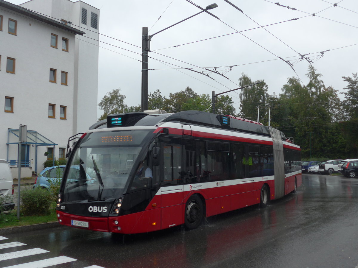 (197'456) - OBUS Salzburg - Nr. 331/S 562 RS - Solaris Gelenktrolleybus am 14. September 2018 beim Bahnhof Salzburg S�d