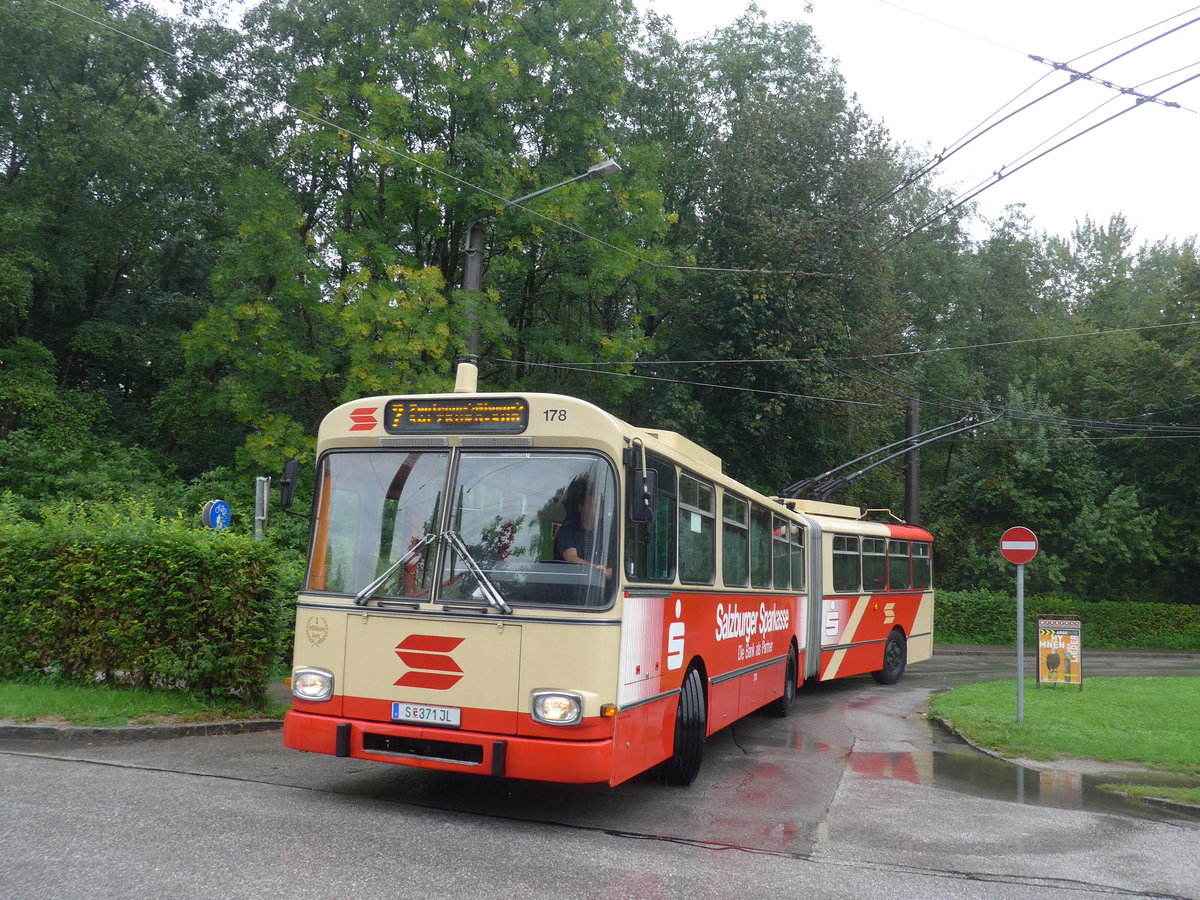(197'475) - SSV Salzburg (POS) - Nr. 178/S 371 JL - Gr�f&Stift Gelenktrolleybus am 14. September 2018 in Salzburg, Salzachsee