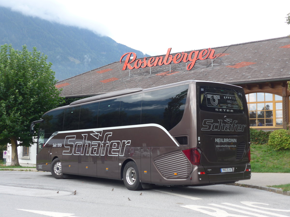 (197'626) - Aus Deutschland: Sch�fer, Heilbronn - HN-ZE 66 - Setra am 15. September 2018 in Pettnau, Raststation