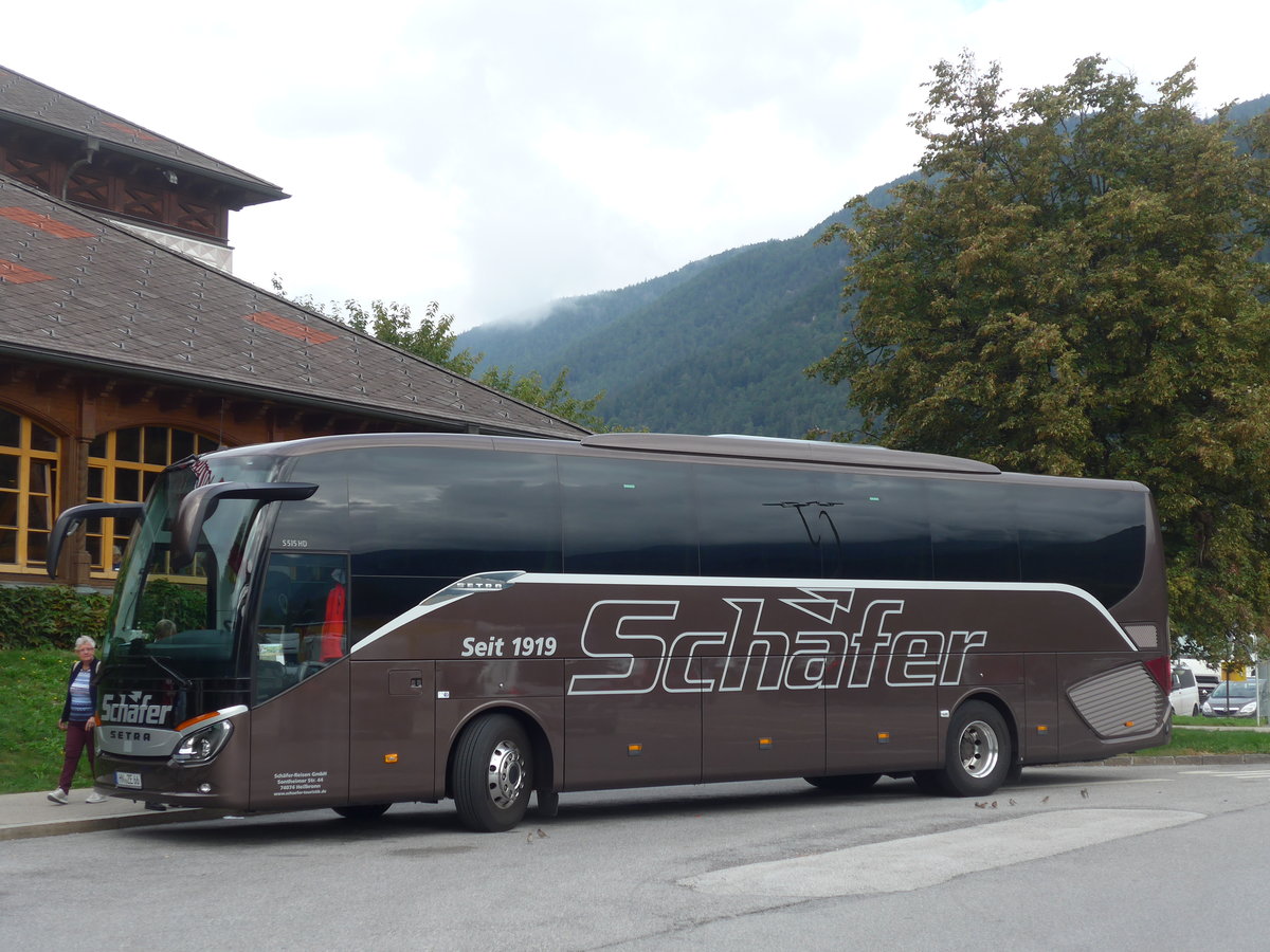 (197'627) - Aus Deutschland: Sch�fer, Heilbronn - HN-ZE 66 - Setra am 15. September 2018 in Pettnau, Raststation