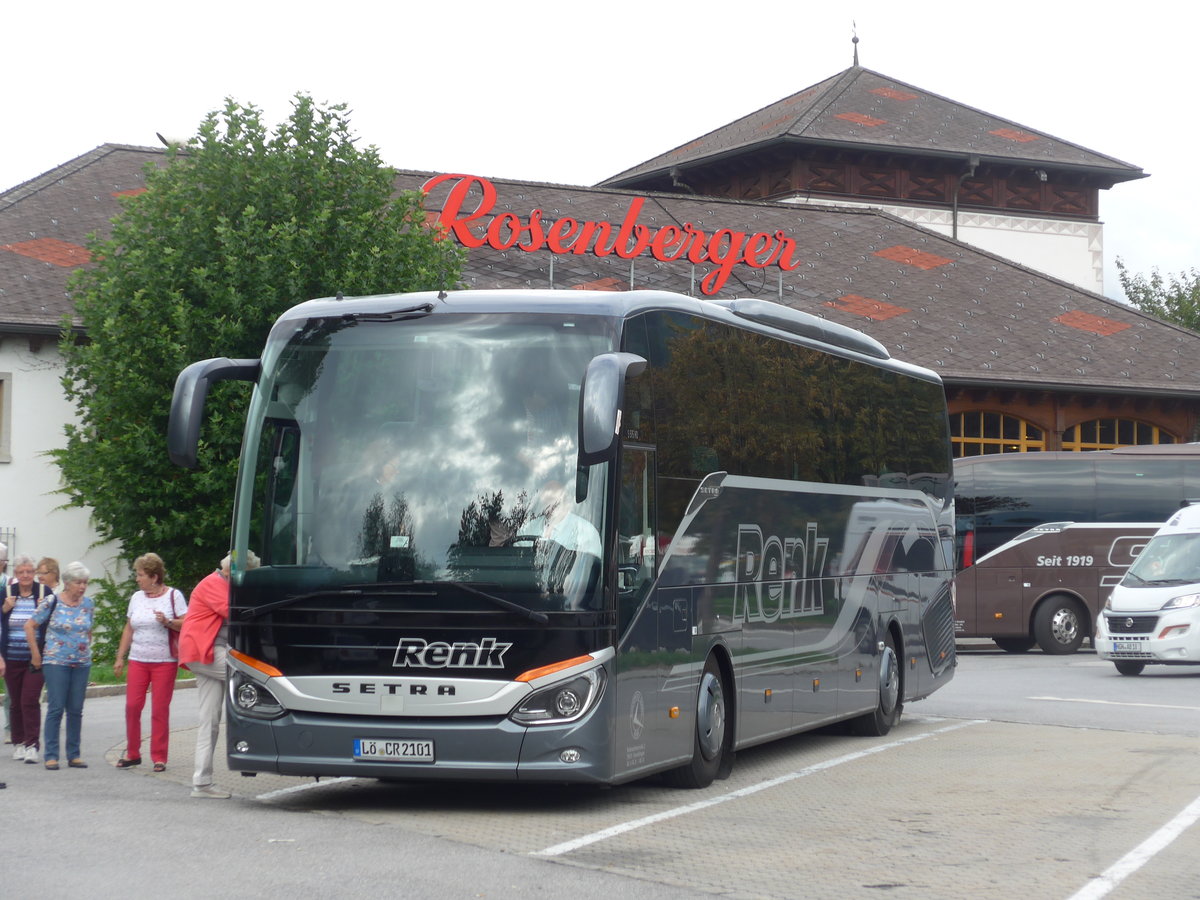 (197'628) - Aus Deutschland: Renk, Eimeldingen - L�-CR 2101 - Setra am 15. September 2018 in Pettnau, Raststation