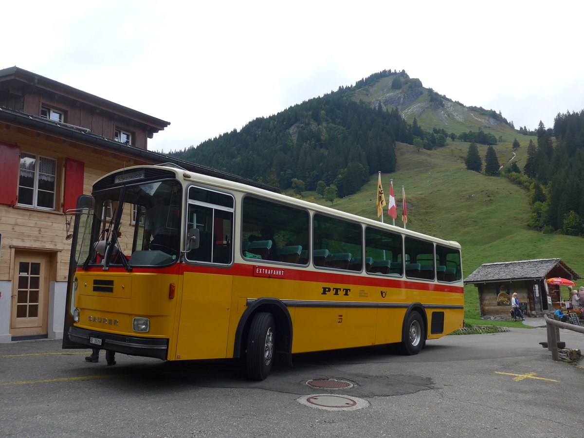 (197'790) - Schmid, Th�rishaus - BE 26'206 - Saurer/T�scher (ex P 24'244) am 16. September 2018 auf der Schwarzwaldalp